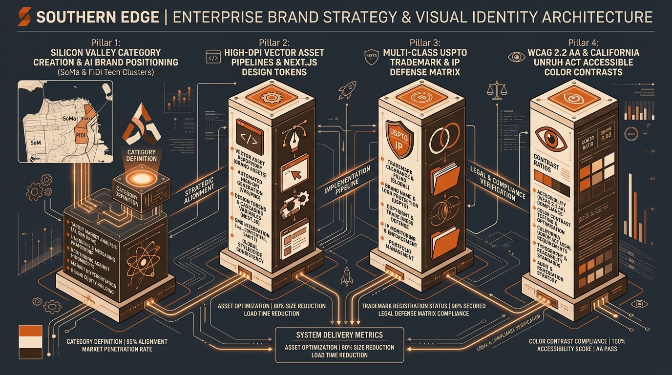 Branding in San Francisco Technical Architecture Infographic